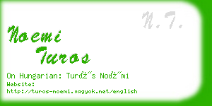noemi turos business card